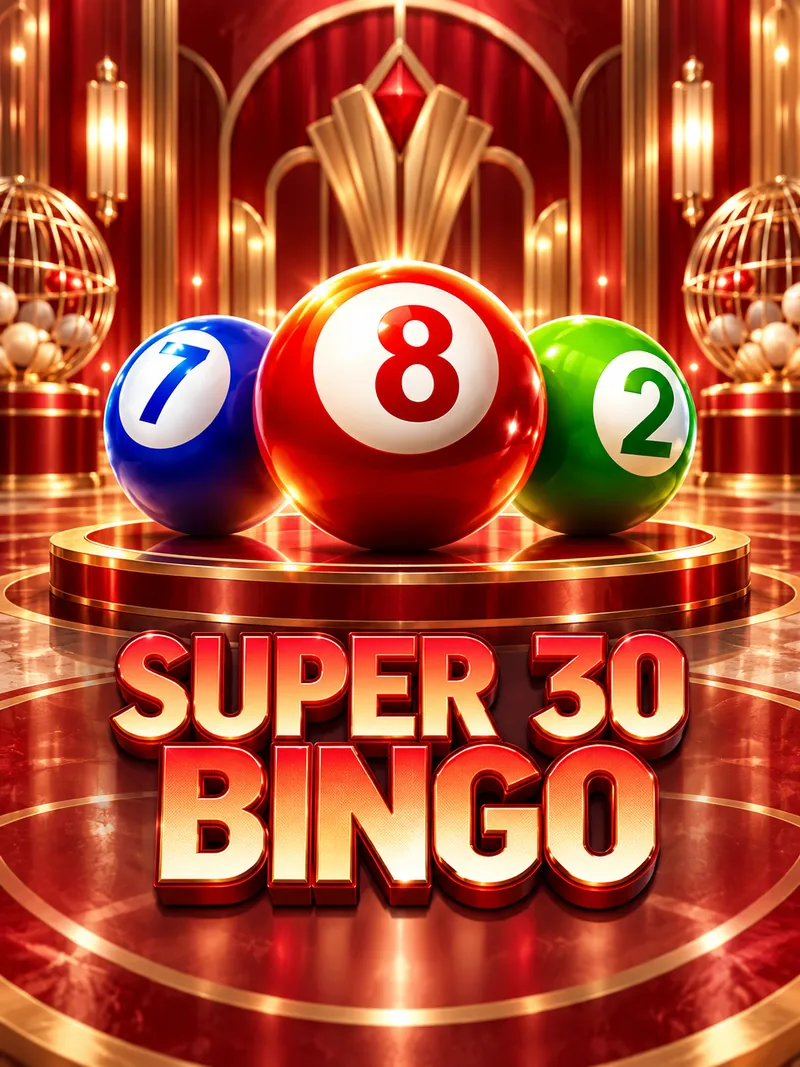 Super 30 Bingo ဂဏန်းကိုက်ညီမှု ဂိမ်း YellowBat ထုတ်လုပ်သည့် မျက်နှာပြင်
