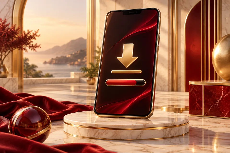 MYA777 APK ဒေါင်းလုဒ်နှင့် App အပ်ဒိတ် သတင်းကို ကိုယ်စားပြုသည့် ဖုန်း သရုပ်ဖော်ပုံ